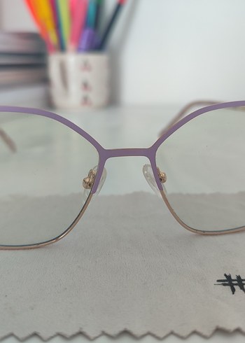 Bilge Karga Pastel Mor Transparan Kadın Gözlüğü - Görsel 2