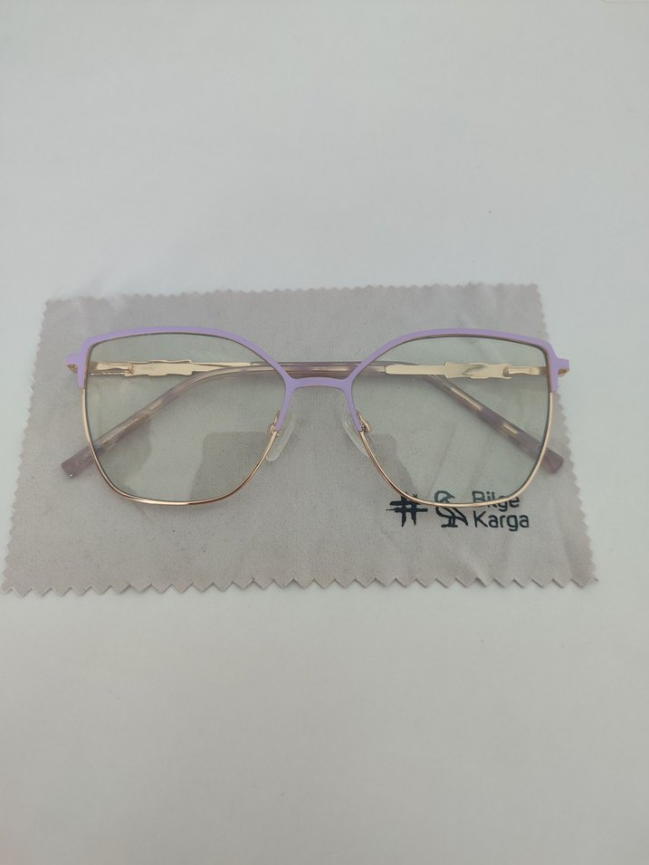 Bilge Karga Pastel Mor Transparan Kadın Gözlüğü - Görsel 3