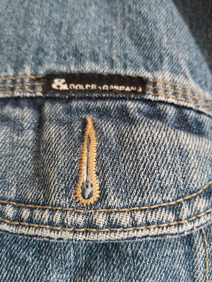 Düğmeli Mavi Kadın Denim Ceket - Görsel 3