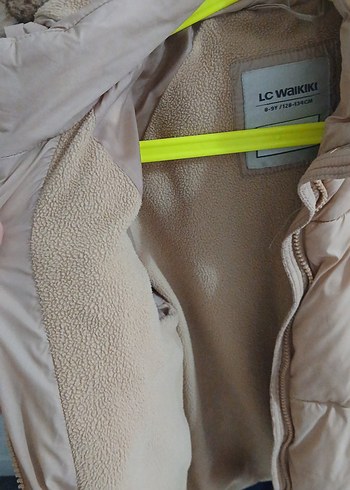 Kız Çocuk Bej Kürklü Street Wear Mont - Görsel 3