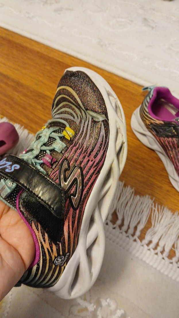 Sckerhers renkli Bağcıksız Kız Çocuk Spor Ayakkabısı - Görsel 4