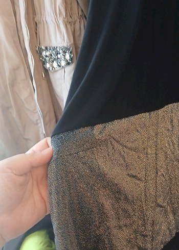 Uzun Kollu Siyah Kadın Tunik - Görsel 2