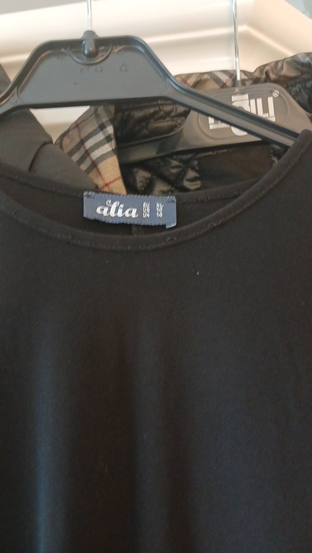 Uzun Kollu Siyah Kadın Tunik - Görsel 5