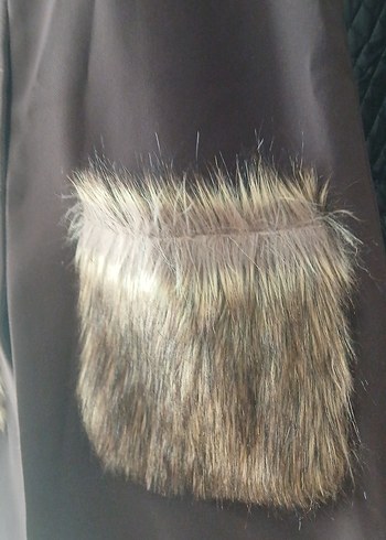 Kahverengi Kürklü Kadın Yelek - Görsel 3