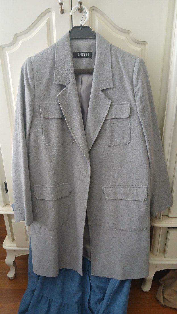 Gri refka blazer ceket - Görsel 2