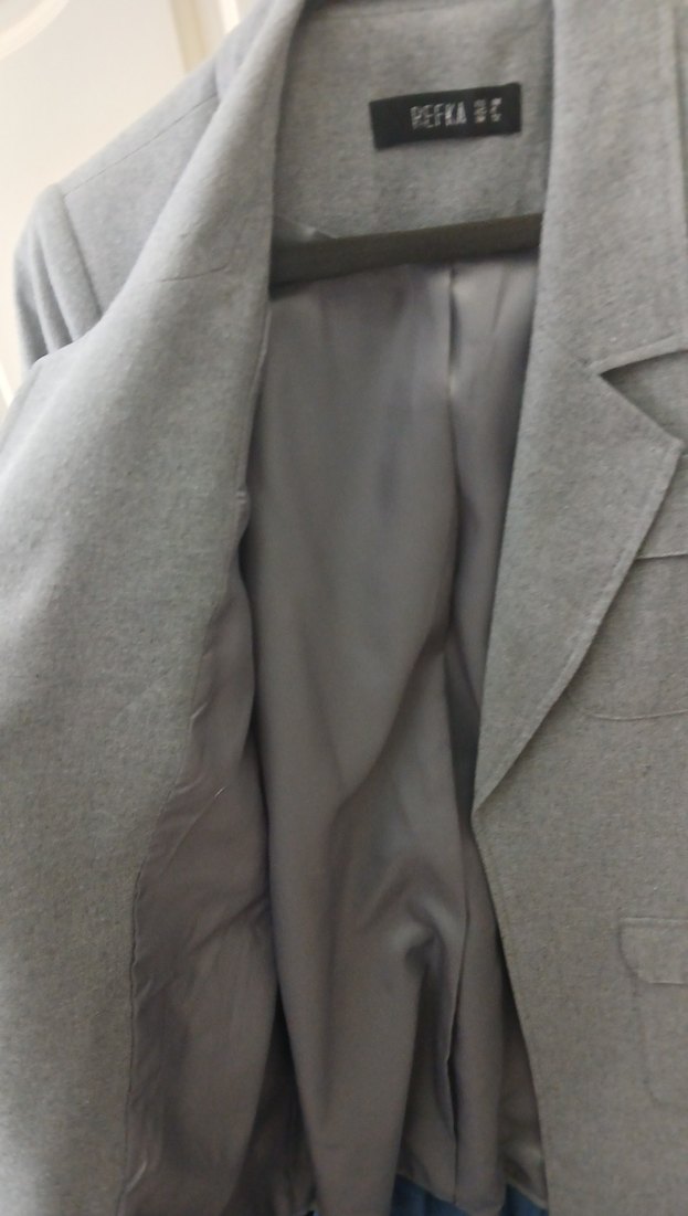 Gri refka blazer ceket - Görsel 3