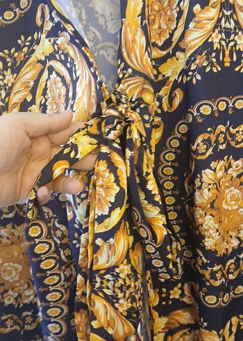 Kadın Uzun Bohem Desenli Kimono - Görsel 5