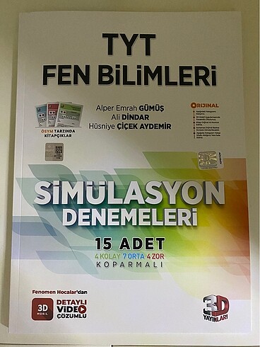 3D TYT Fen Deneme 2025 basım