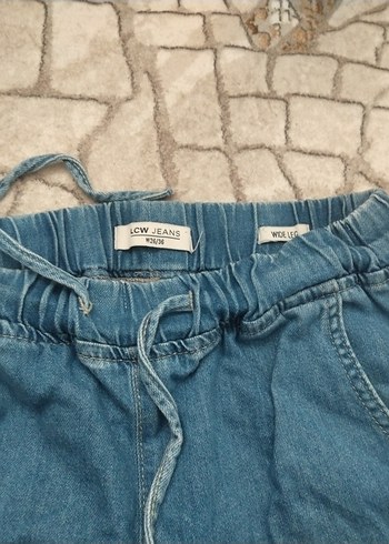 Gri Bol Kesim Kadın Kot Pantolon - Görsel 2