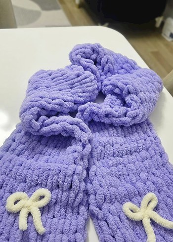 puffy Örgü Kadın Şal istediğiniz renk de örülebilir - Görsel 5