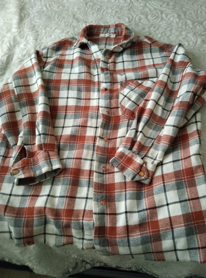 kırmızı kareli oduncu gömleği - Görsel 2