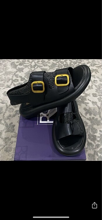 38 Beden siyah Renk Butigo marka comfort taban kadın sandalet