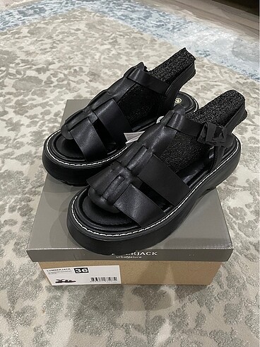 40 Beden Lumberjack yüksek topuklu kadın sandalet 4 cm topuk