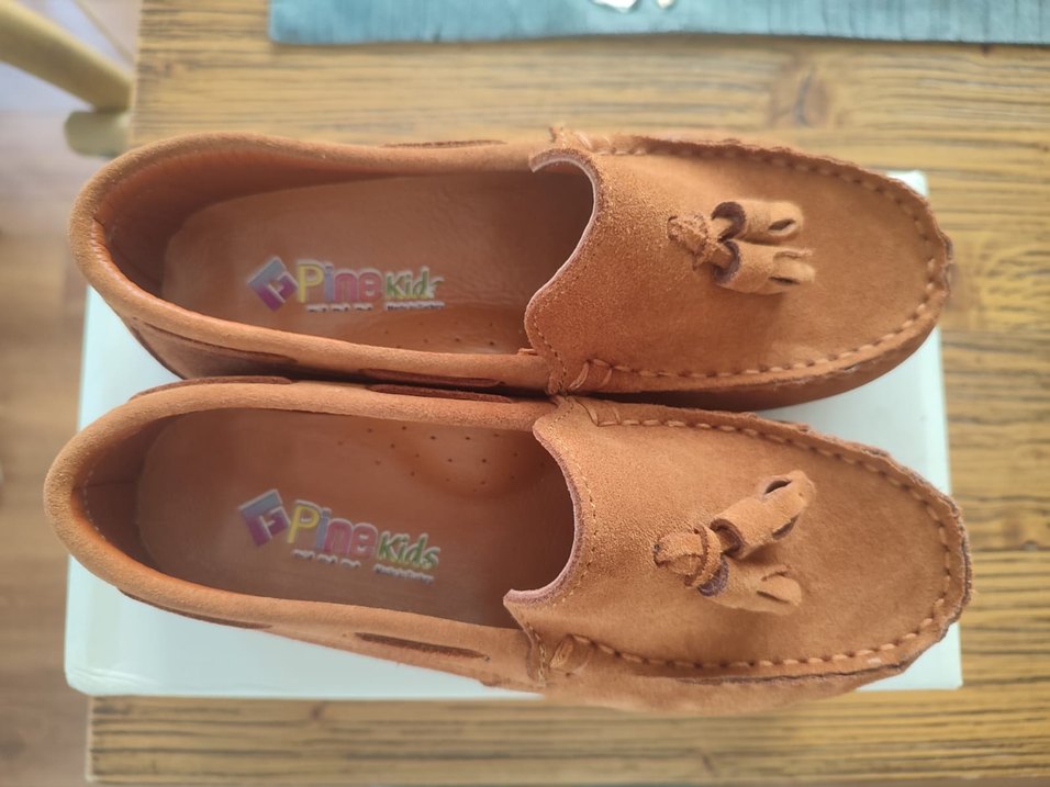 Püsküllü Erkek Çocuk Süet Loafer Ayakkabı - Görsel 5
