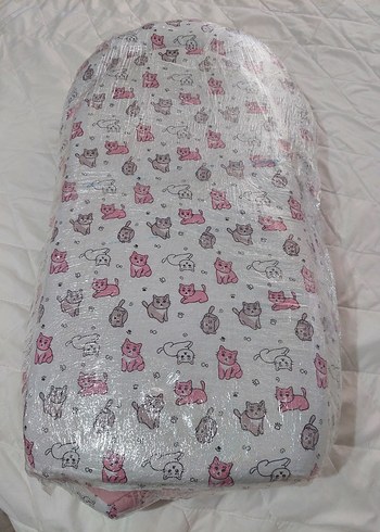 Pembe Baskılı Çocuk Uyku Minderi Baby nest - Görsel 2