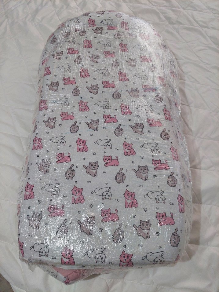 Pembe Baskılı Çocuk Uyku Minderi Baby nest - Görsel 2