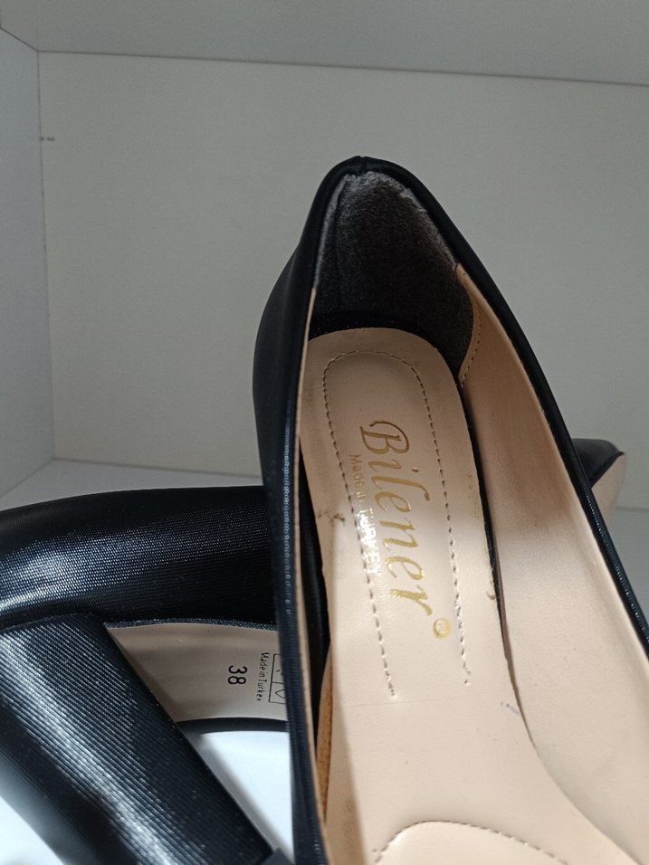 Siyah Klasik Kadın Topuklu Ayakkabı - Görsel 4