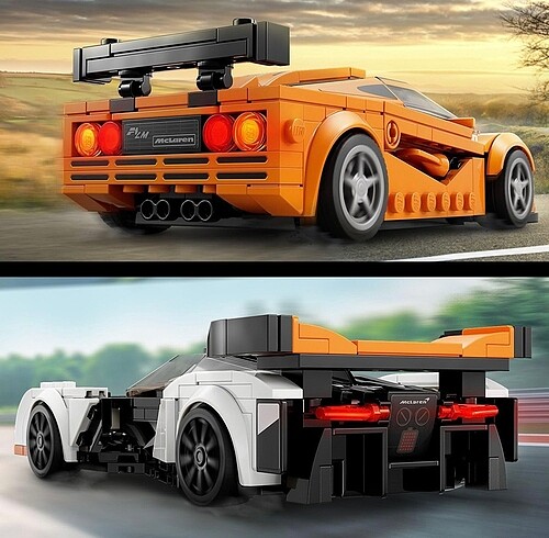Beden Renk Lego speed champions mclaren F1 ve mclaren solus gt