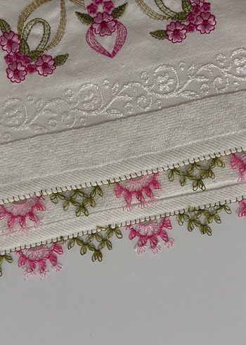 iğne oyalı havlu - Görsel 2