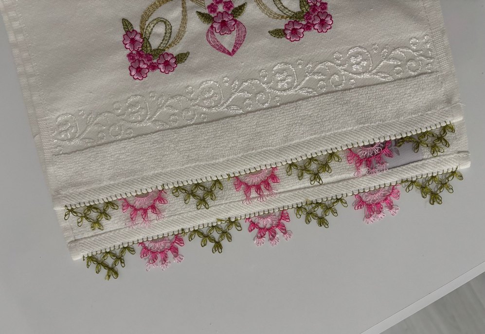 iğne oyalı havlu - Görsel 2