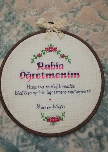 etamin işlemeli ÖĞRETMENLER GÜNÜ - Görsel 2