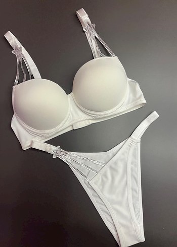 Diğer Siyah Gotik Glamour Sütyen ve Külot Takımı