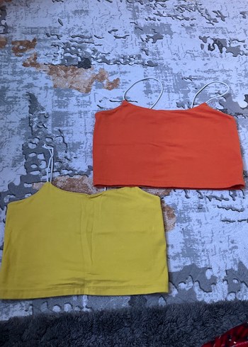 Mini Askılı Kadın Crop