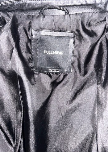 Kadın Siyah Deri Biker Ceket - Görsel 2