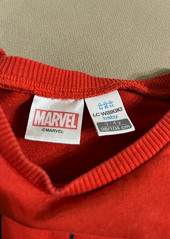 3-4 Yaş Kırmızı Spiderman Sweatshirt ve Siyah Polar Pantolon - Görsel 4