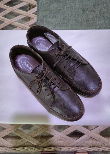 Polaris Erkek Kahverengi Deri Klasik Ayakkabı - Görsel 3