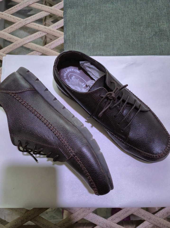 Polaris Erkek Kahverengi Deri Klasik Ayakkabı - Görsel 4