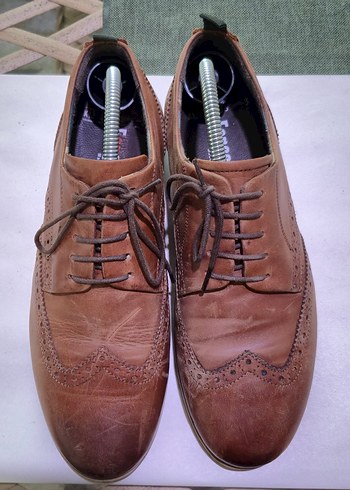 Klasik Erkek Deri Kahverengi Ayakkabı - Görsel 2