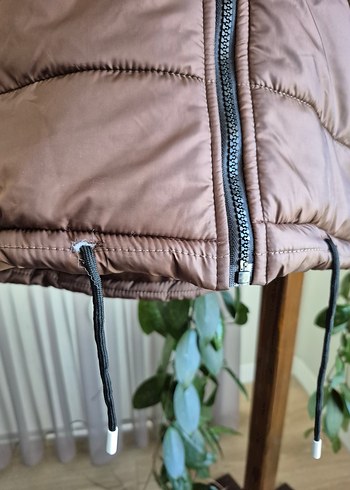 Kahverengi Kısa Suni Kürk Detaylı Kadın Mont - Görsel 5