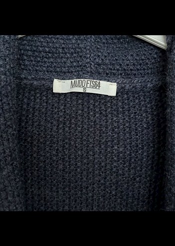 Gri Uzun Örgü Kadın Hırka - Görsel 2