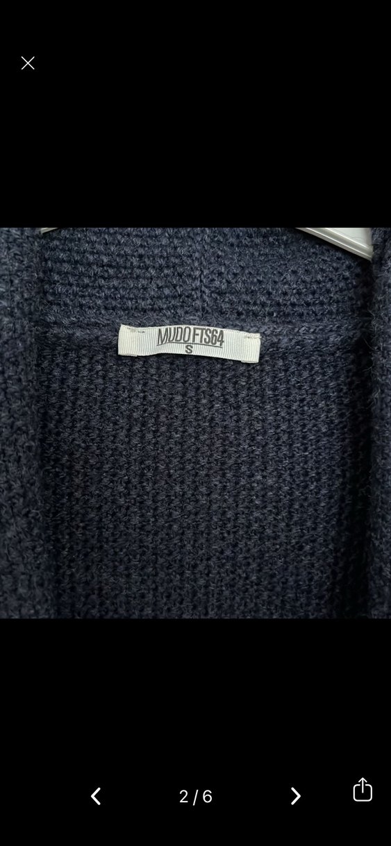 Gri Uzun Örgü Kadın Hırka - Görsel 2