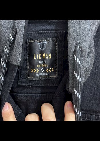 Erkek Gri Koyu Denim Ceket - Görsel 3