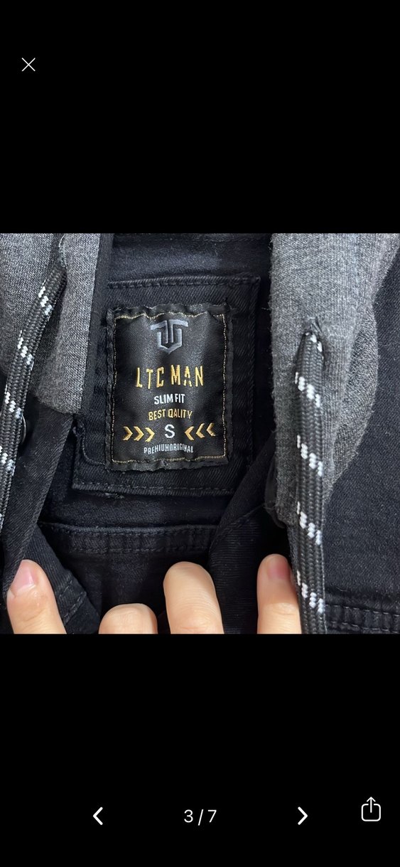 Erkek Gri Koyu Denim Ceket - Görsel 3