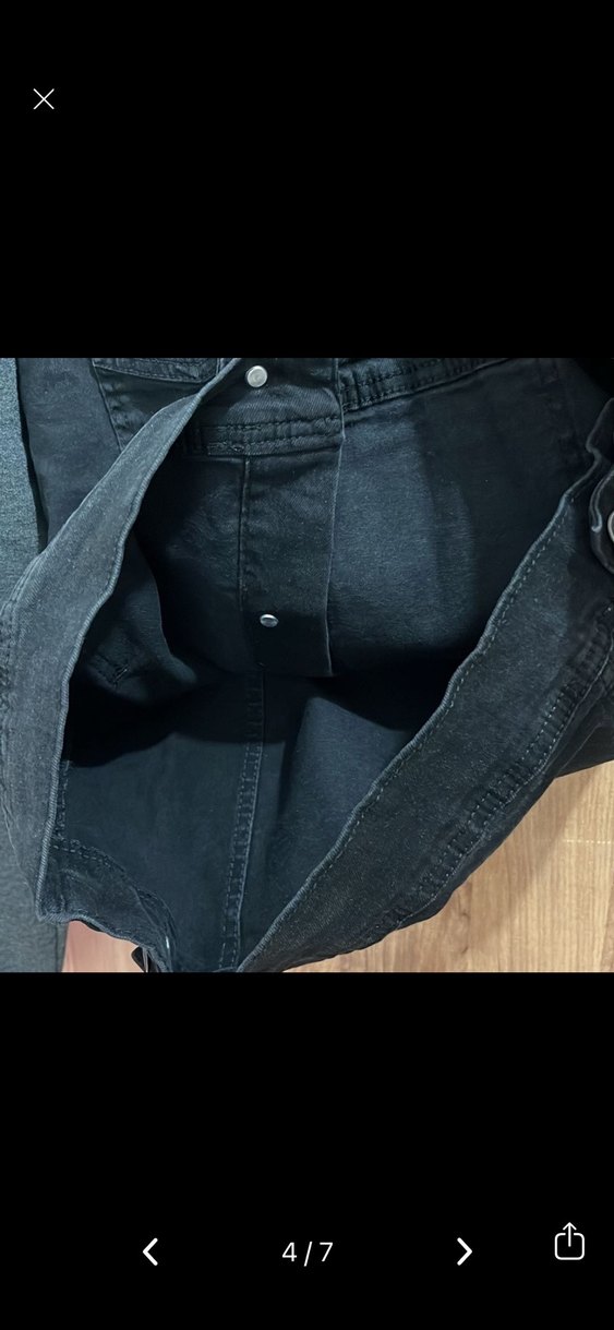 Erkek Gri Koyu Denim Ceket - Görsel 4