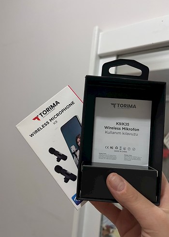 Torima 2'li Kablosuz Yaka Mikrofon K9 Siyah - Görsel 6