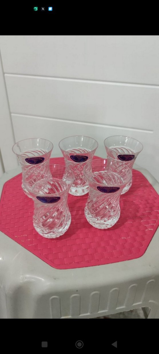 4'lü Kristal Çay Bardağı Seti - Görsel 2