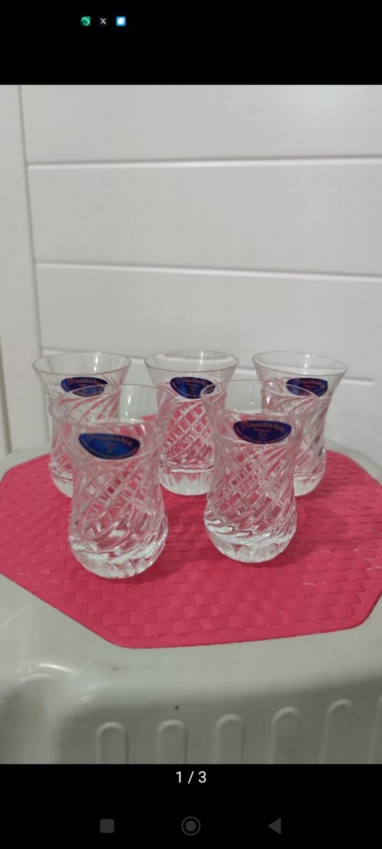 4'lü Kristal Çay Bardağı Seti - Görsel 3