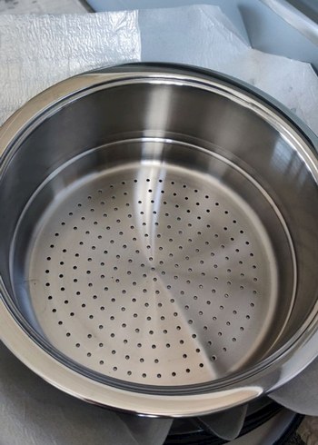 Paslanmaz Çelik Delikli Buharlı Tencer Aparatı Almanyadan getrdm - Görsel 2