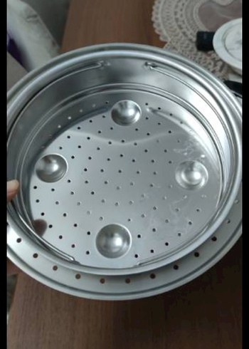 Paslanmaz Çelik Delikli Buharlı Tencer Aparatı Almanyadan getrdm - Görsel 3