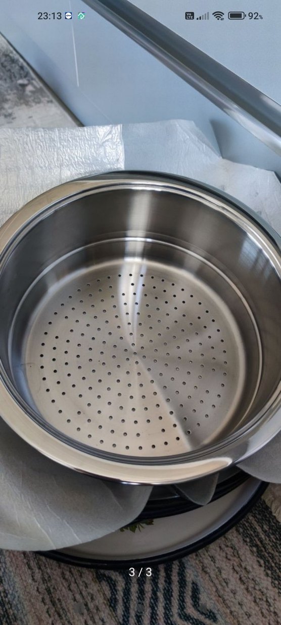 Paslanmaz Çelik Delikli Buharlı Tencer Aparatı Almanyadan getrdm - Görsel 2
