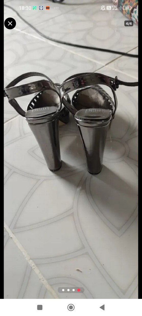 Siyah Platform Topuklu Kadın Ayakkabı - Görsel 2