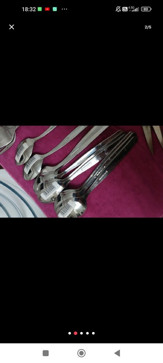 Çelik Çatal Kaşık Seti servis seti - Görsel 2