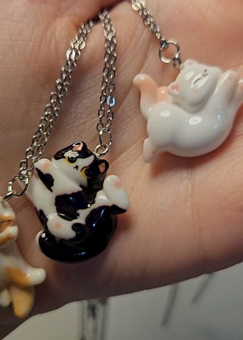 Kedi Charm Kolye