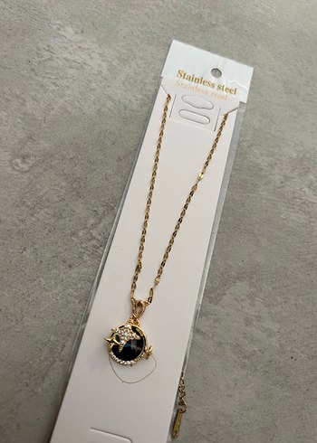 Beden Zincir Detaylı Gold Kadın Kolye