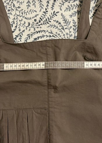 s Beden haki Renk Zara Kadın Haki Pilili Bustier