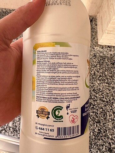 Diğer Glint Bitkisel Çok Amaçli Temizleyici Leke Çikarici - Yag Çözücü